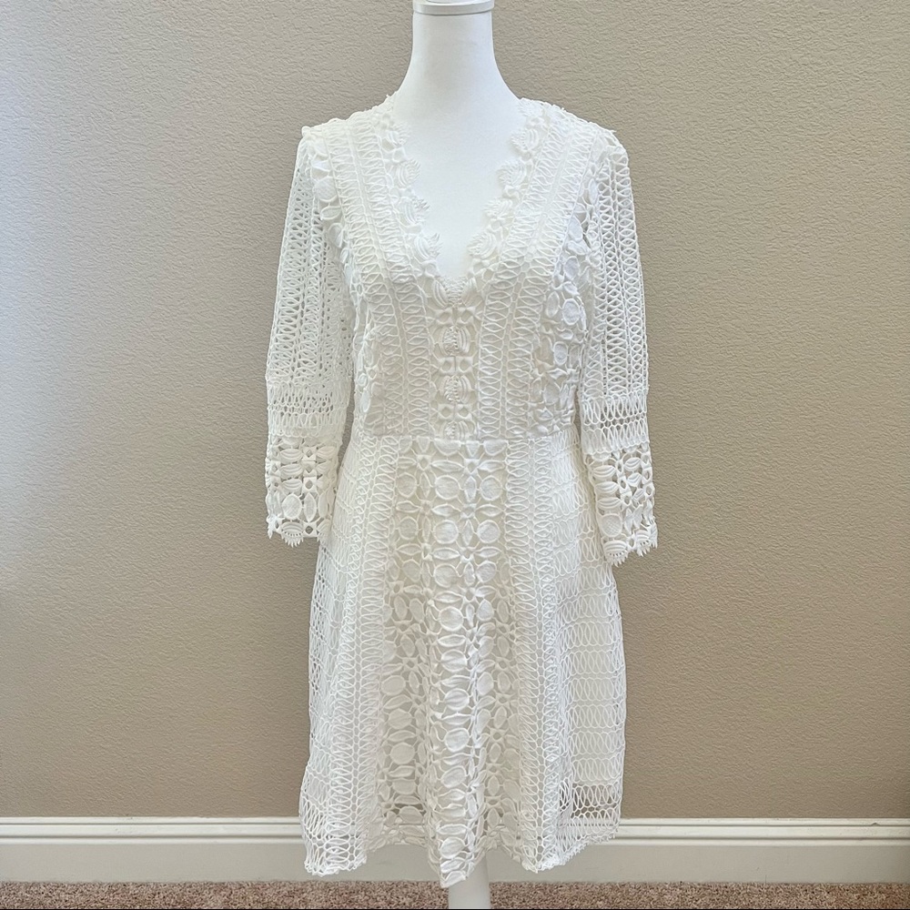 NWT Lacy Paris White Lace Dress